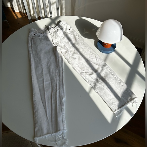 RE/DONE 70s Stove Pipe White Jeans - Picture 11 of 16